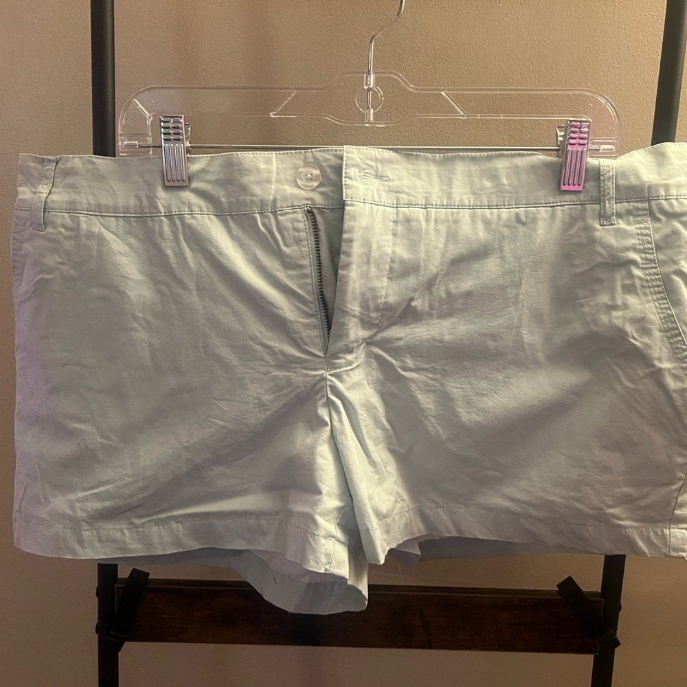 Lauren James Light Green Poplin Women's Shorts